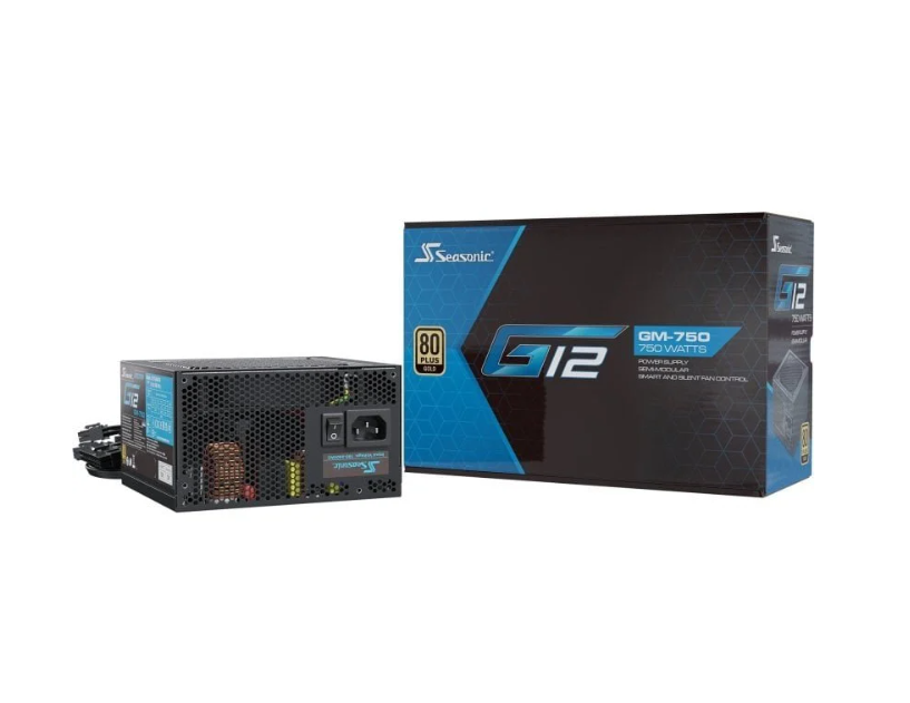 Fuente de Poder Seasonic G12 GM-850 - Semimodular 80 Plus Gold - SSR-850FM