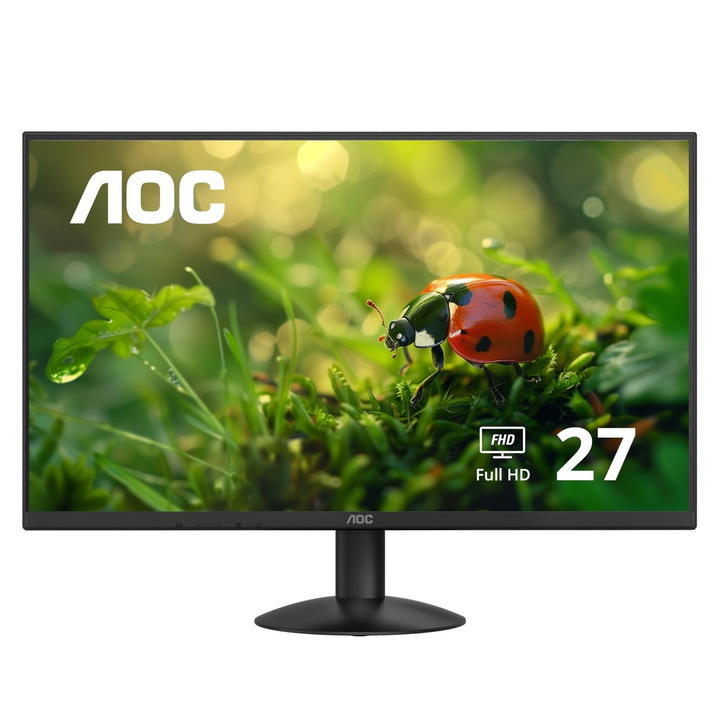 Monitor AOC 27", 1920 X 1080 , FHD 1080P, 1500R IPS Panel, 100HZ, HDMI/VGA, INTERFAZ 100X100 VESA, 27B30H