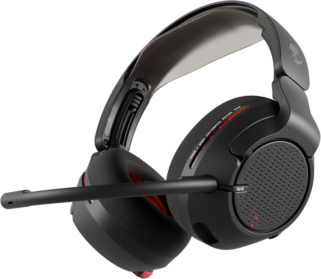 Headset Skullcandy, CRUSHER PLYR 720 Black, THX, Audio Espacial, Bluetooth v5.3, + Aux de 3,5mm., Mic desmontable, PC+PStation + Nintendo,  Software S6PCW-T963