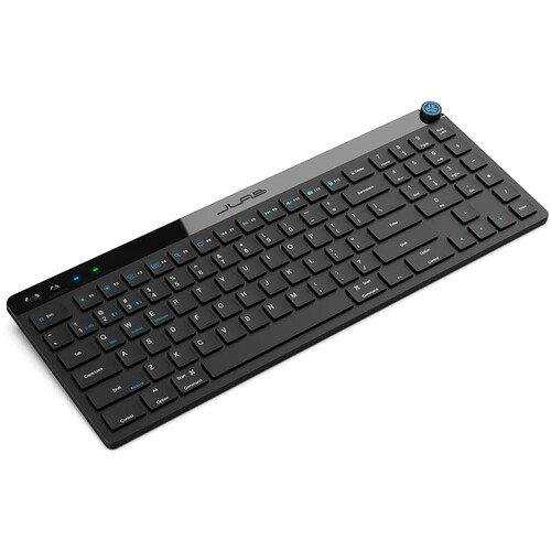 Teclado Bluetooth JLAB JBUDS KEYBOARD US BLACK, recargable, 3 dispositivos, BT+USB dongle. KJBUDSKEYRBLK4