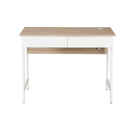 Escritorio para computadora de un nivel con gavetas y puertos USB, XTF-CD206