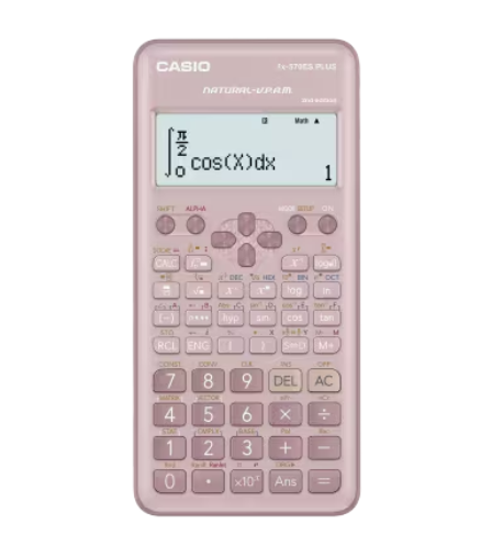 Calculadora cientifica CASIO FX-570ES PLUS2P , 417 funciones, texto natural, Rosado/Pink, A012685