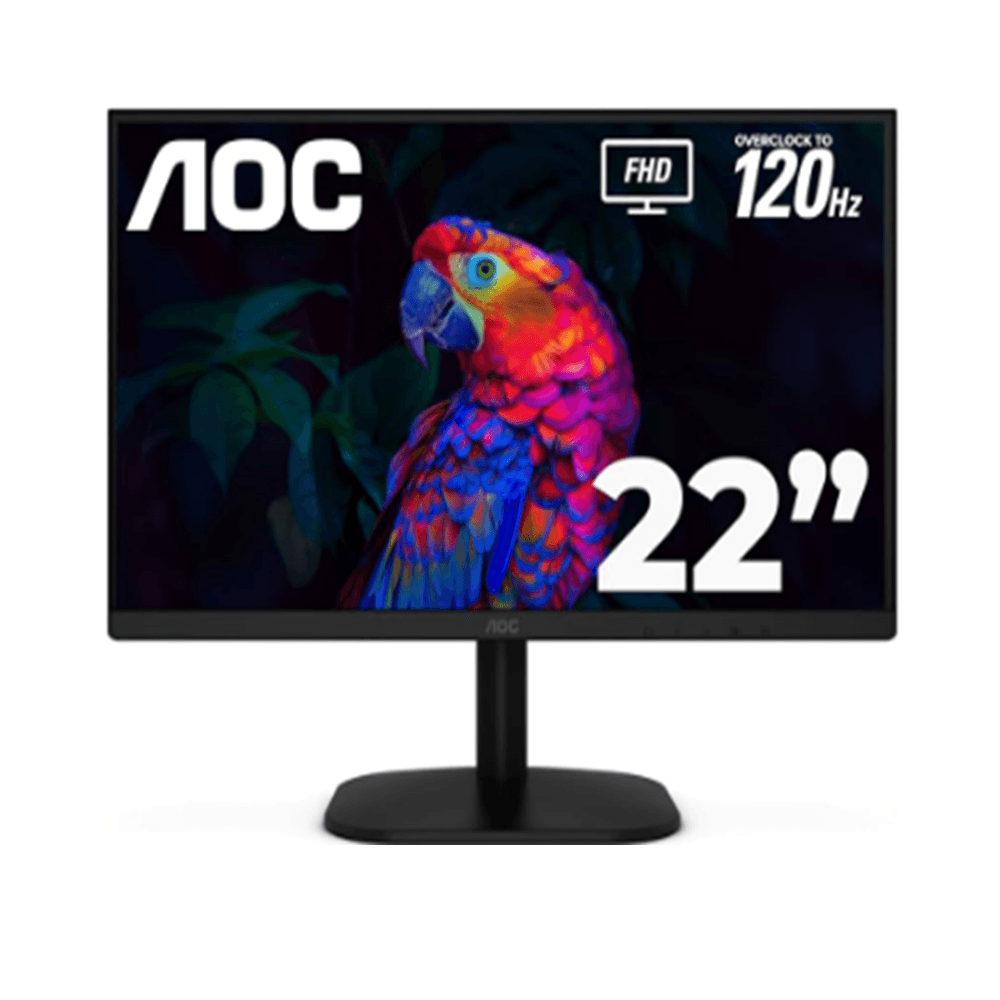 MONITOR AOC 22" (21.5”) 22B35HM 2FHD 1920X 1080, VESA, 120HZ, LED, VGA Y HDMI, VESA HDR