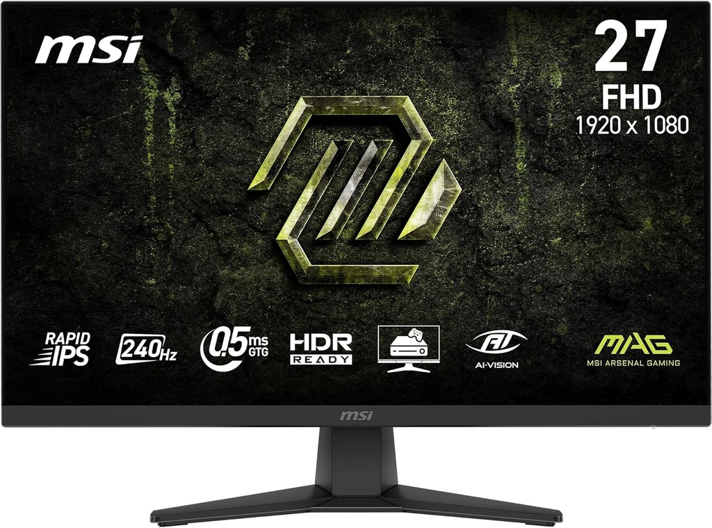 Monitor MSI MAG 272F X24 - 27" - IPS - FHD - 0.5MS - 1920x1080 - 240Hz - Negro - 9S6-3CE51T-014