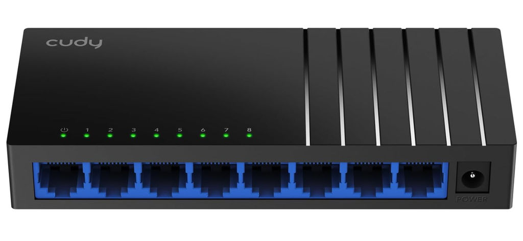 Switch Cudy 8 Puertos 10/100/1000 Mbps, Negro, GS108D_EU