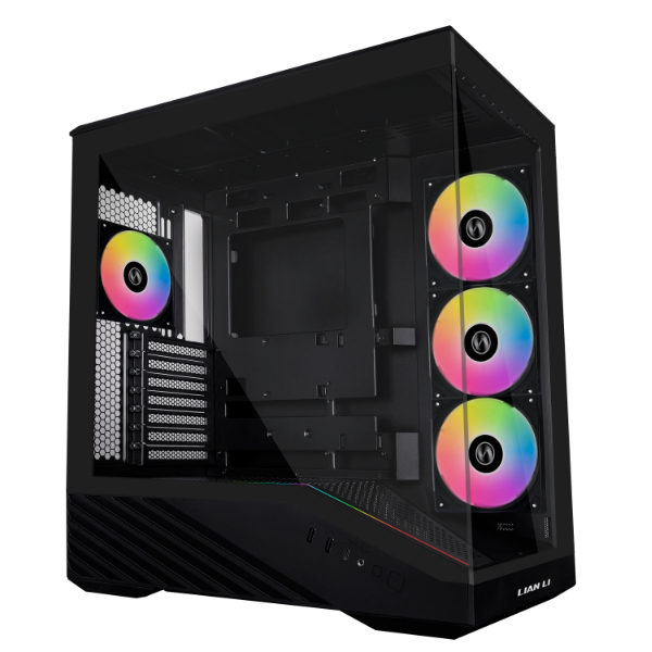 Case Lian Li Vector V100 Vidrio Templado, Negro, 4Fans ARGB,  ATX V100RX