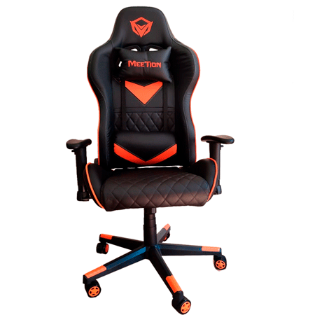 Silla gamer Negro-naranja MEETION CHR14, Soporta hasta 150kg