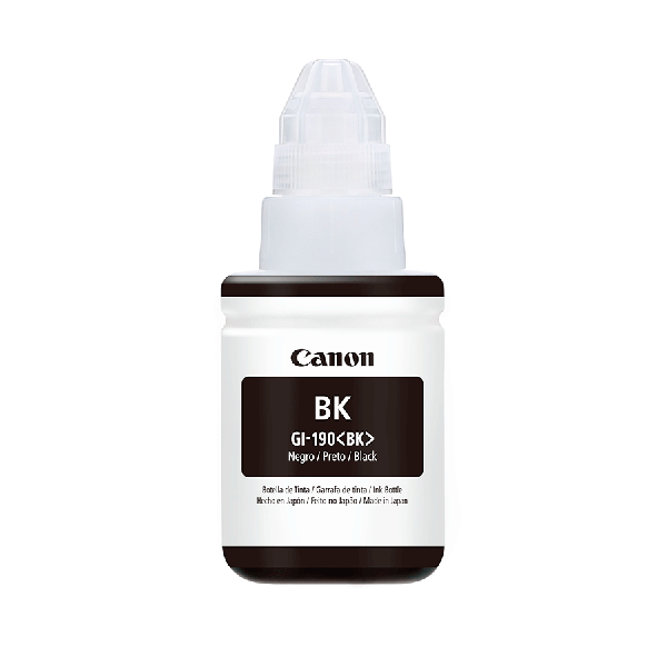 Refil de Tinta Canon GI-190 Black Original, 0667C001AB