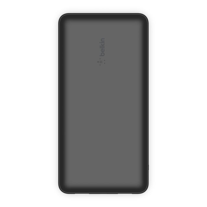 Power Bank, Belkin 20,000mAh, USB-A, USB-C,15W, Black, USB-A a USB-C incluido, BPB012btBK