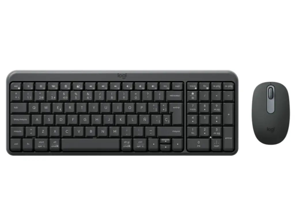 Combo de Teclado y Mouse Logitech MK250, Bluetooth, Español, Color Grafito, 920-013513