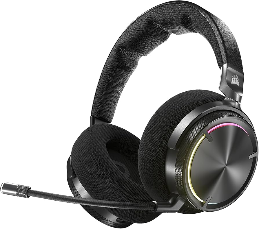  Headset Corsair Virtuoso Max Wireless - Dolby atmos, Cancelación activa del ruido, CA-9011372-WW