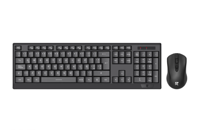 Combo Teclado y Mouse INALAMBRICO Redragon BS-8343A - Negro - BS-8343A