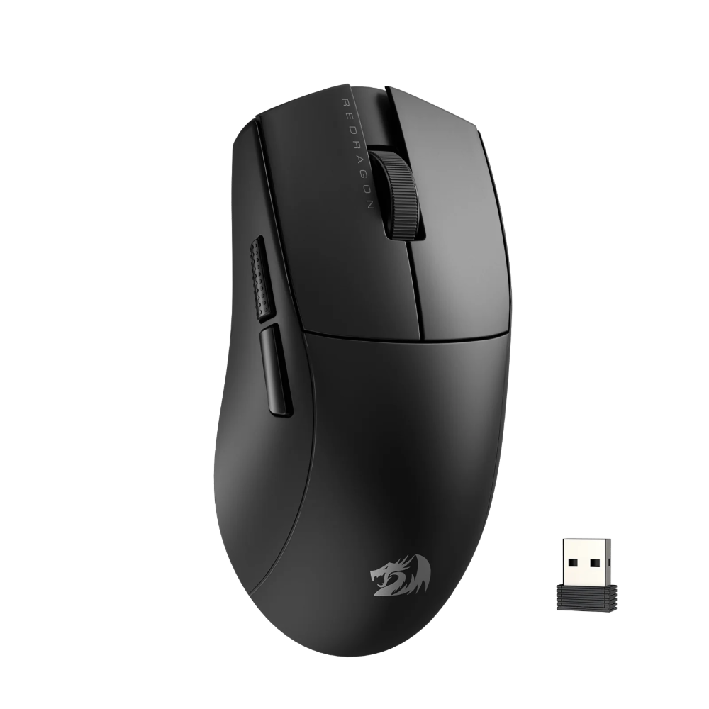 Mouse Redragon King Lite - 3 conecciones, Bluetooth + USB C + Dongle usb, Negro - M916-LIT-1K