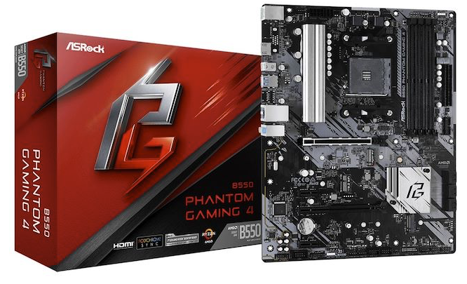 Motherboard ASROCK ATX B550 PHANTOM GAMING4 DDR4 AMD Ryzen M.2 PCIe GEN AM4