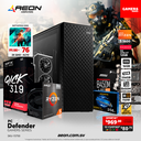 Pc Defender Ryzen 5 5600, RX 6750 XT 12GB, DDR4 16GB, M.2 256GB, 750W 80+ Bronce