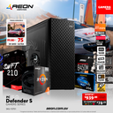 Pc Defender S Ryzen 5 5600, RX 7600 XT 16GB, DDR4 16GB, M.2 256GB, 750W 80+ Bronce