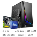 PC DP301 RGB, I3 10100, 16GB, GTX1650 4GB