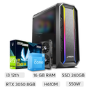 PC INTEL NOW NX, I3 12100F, RTX 3050 8GB