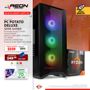 PC POTATO DELUXE RYZEN 7 5700G, 256GB M.2, 16GB DDR4