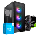PC VIEW INTEL I3-14100, RTX 3060 12GB, DDR4 16GB, SSD 240GB, 650W 80+ BRONCE