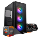 PC VIEW RYZEN 5 4500, RX 6500 XT 4GB, DDR4 16GB, SSD 250GB, 600W 80+