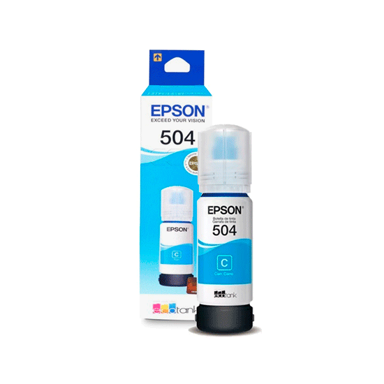 Refil de Tinta  EPSON 504 T504220-AL 70ML Cian