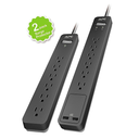 Regleta APC Essential SurgeArrest PE66 - 6 Conexiones,120V -2 Pack - 2USB