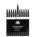 Set con 11 Estilografos Permanentes Blackliner   #485 - Molotov