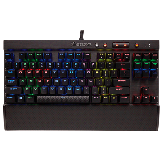 Teclado Gaming Corsair K65 LUX RGB Mecánico, Compacto