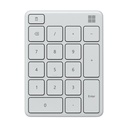 Teclado Numérico Microsoft Bluetooth 5.0 Blanco - ‎23O-00031