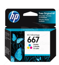 TINTA HP 667 TRI-COLOR ORIGINAL INK CARTRIDGE, 3YM78AL