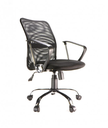 Xtech Chair Exec Verona Black w/arm chrome base, XTF-MC117