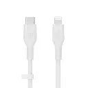 Cable Belkin BoostCharge USB-C to Lightning 1mts, WhiteCAA003bt1MWH