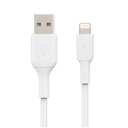 Cable Belkin BoostCharge USB-A to Lightning (Iphone) 1mts. Blanco, CAA001bt1MWH
