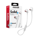 Audífonos Bluetooth Maxell, EB-BT100 Solid+, con microfono, Cable forrado color BLANCO