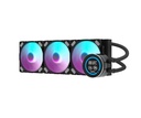 Enfriamiento Liquido Darkflash Nebula DN360D RGB NEGRO -  360mm, 1 inch LCD Digital display screen  Control via Software, 3-stage bomba de agua, Intel, AMD, compatible con: Aura, Mystic, Fusion, Polychrome