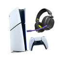 Bundle Consola PlayStation 5, Slim, Digital, 1TB SSD, HDR - PS5 + Headset Inalambricos/Bluetooth SkullCandy PLYR Multiplataforma, Negro KT
