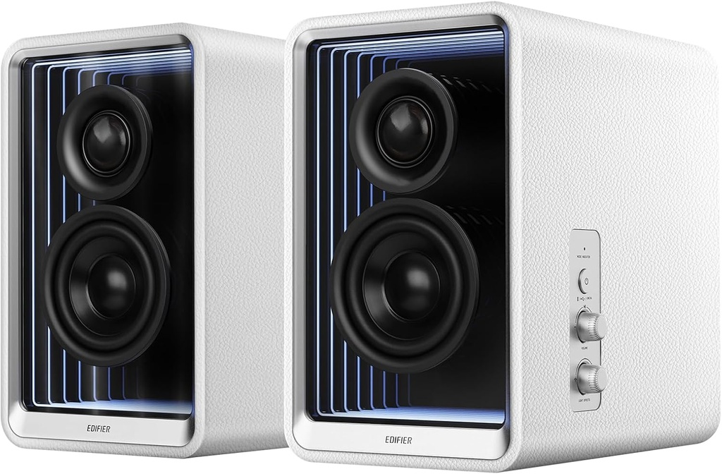Parlante Edifier QR30 -30W (RMS) 0.75" silk  tweeters y 2.75"  mid-bass drivers Bluetooth V5.4  USB-A and AUX BLANCO