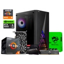 PC Delta Core - Ryzen 5 4500, RTX 3050 6GB, A520M, 16GB DDR4, 512 GB  M.2, Case Aerocool, 800W, Win 11Pro