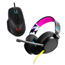 Bundle Headset  Gaming SkullCandy SLYR Wired Black Multi- Platform S6SYY-P003  + Mouse Gaming Riotoro NADIX RGB, 10,000 DPI, Optico USB KT