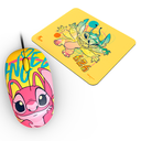 Bundle Mouse Xtech Disney Stitch USB 1200dpi Yellow XTM-D406ST-YL + Mouse Pad Xtech Disney Stitch 8.6x7x0.7in, XTA-D100ST-YL