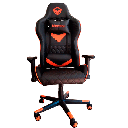 Silla gamer Negro-naranja MEETION CHR14, Soporta hasta 150kg