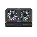 Ventilador para Laptop,  FANTECH NC21 BLACK, 140×140×25 mm. 10 modos RGB