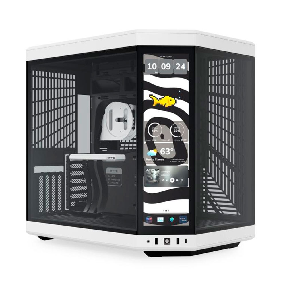 Case Hyte Y70 Touch Infinite Blanco y Negro - CS-HYTE-Y70TTI-WB