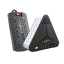 Bundle Regulador Centra R PLUS 1200VA / 600W 6 Salidas, CRP1200 + Regleta Supresora SS PLUS HOME, USBA + USB Tipo C 2.4 Ah, 10 Salidas