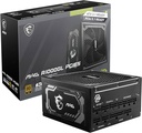 Fuente de poder MSI  MAG A1000GLS PCIE5.0 Plus Gold, full modular 