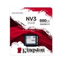 Unidad M.2. Kingston SSD 500G NV3 M.2 2230 PCIe 4.0 NVMe, SNV3SM3/500G 