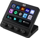 Controlador de flujo REDRAGON SS552 - Almohadilla macro,  tira táctil personalizada, teclas y diales LCD, estación de transmisión para creadores de contenido, transmisión, juegos, compatible con PC y Mac, 14 teclas programables