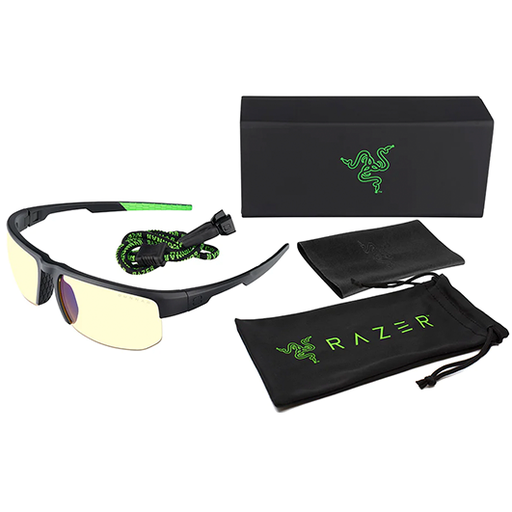 [12284] Gafas Gunnar Torpedo X Razer™ Edition, Blue-Light Block, Onyx Frame, Tinte Transparente - RZR-30008