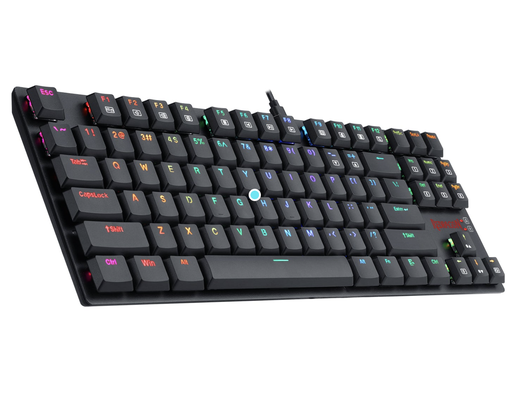 [12304] Teclado Mecánico Redragon APS tkl K607 LED RGB, switch azul (cable)